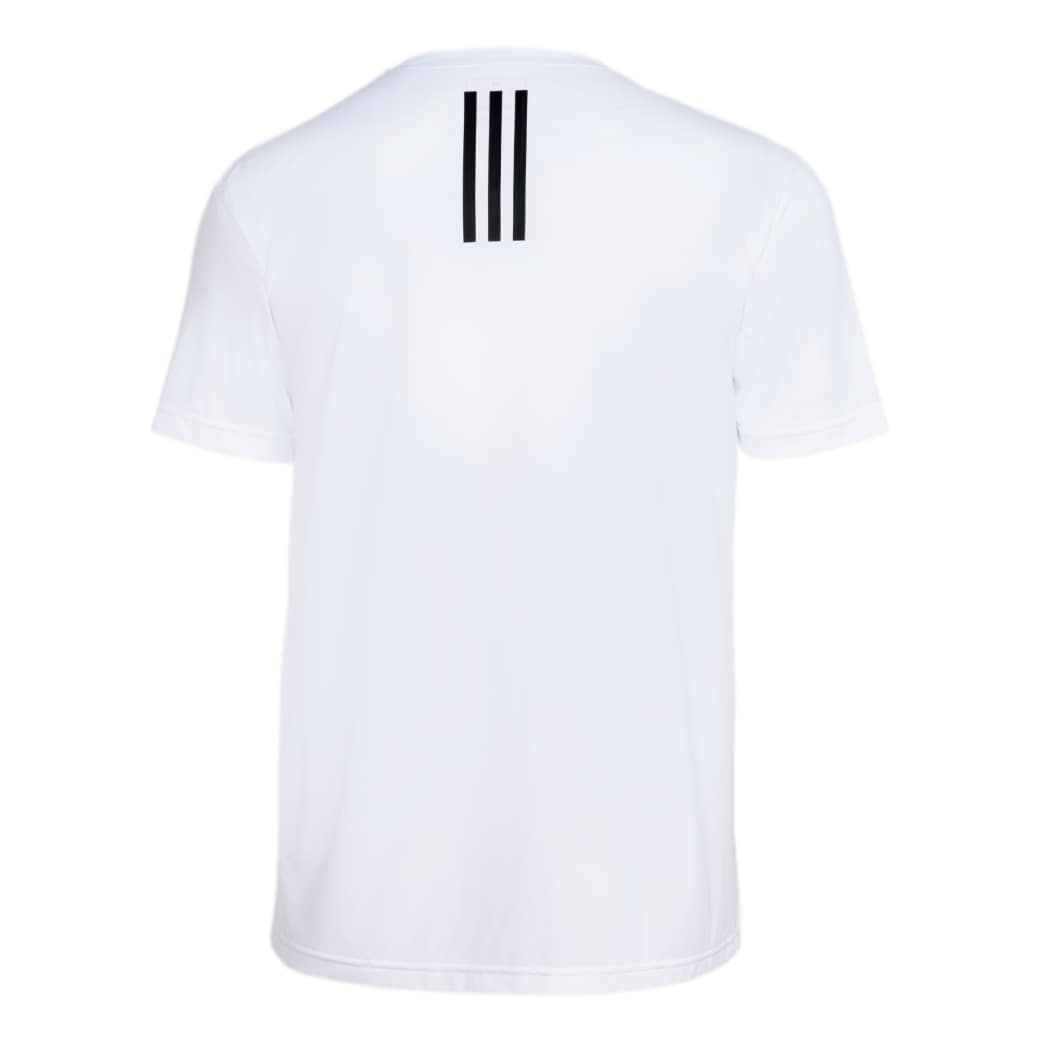 Adidas Camiseta JY1650 M OWN THE RUN 3 LISTRAS White Poliamida -2-